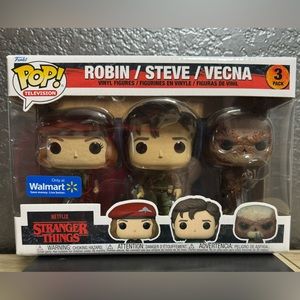 Funko Pop! Stranger Things 3 pack.